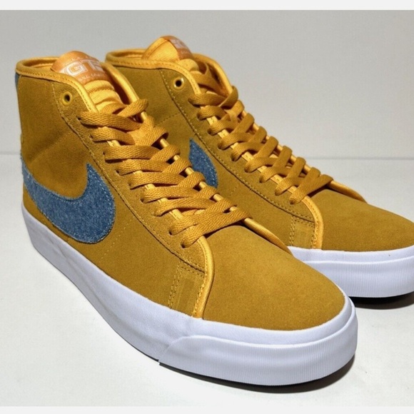 NIKE SB ZOOM BLAZER size 10 MID PRO GT Grant Taylor University Gold - Picture 2 of 7